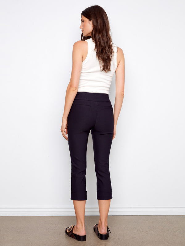 Designed with a pull-on style, these capri pants are both convenient and stylish for everyday wear by Charlie B.