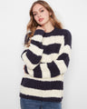Striped sweater with a cozy crew neck, perfect for a casual day out. Crafted for comfort and style by Charlie B.