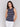 Navy rib knit sleeveless slim fit top by Charlie B.