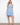 Blue striped dress featuring a knee-length design and adjustable drawstring waist for a perfect fit by Charlie B.
