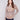 Fog-colored sweater with a crew neckline and front pockets, adding a touch of casual elegance by Charlie B.