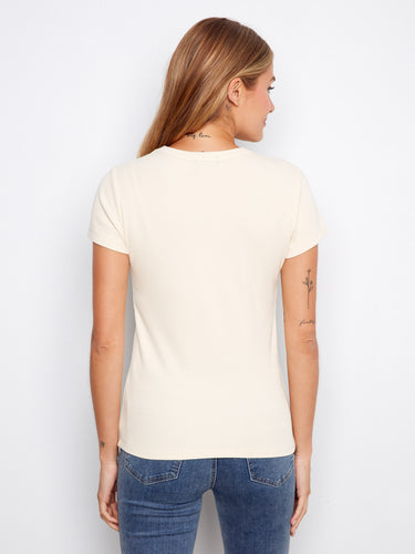 The ribbed detailing on this top enhances its visual appeal, making it a chic addition to your wardrobe. By Charlie B.