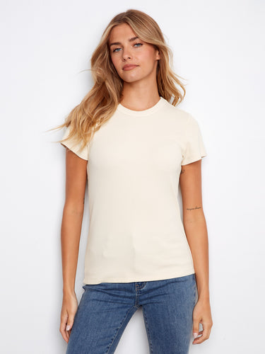 Embrace the simplicity of the crew neck in this versatile piece that pairs well with casual or dressy looks. By Charlie B.