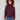 Cabernet knit sweater with a stylish cowl neck drawstring, perfect for cozy days by Charlie B.
