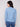 Mock neck design in an oxford blue textured sweater, matched perfectly with jeans by Charlie B.