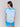 Relaxed fit azure top with distinctive short dolman sleeves by Charlie B.