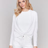 White bolero with shawl neckline by Charlie B.