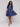 Navy dress with three-tiered design by Charlie B.