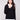 Black sweater featuring long sleeves and a layered design, paired with a faux shirt collar by Charlie B.