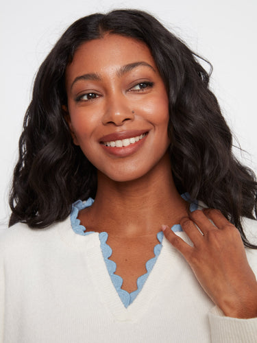 The long sleeves on this sweater provide warmth and style, making it ideal for cooler days by Charlie B.