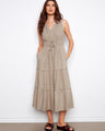 Elegant dress with a flattering V-neckline, perfect for any occasion. Crafted for comfort and style by Charlie B.