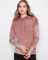 This hoodie features a washed effect, adding a unique texture and style to your look by Charlie B.