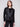 Black jacket featuring a stylish lapel notch collar and chic design by Charlie B.