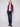 Sophisticated berry faux leather jacket designed with sleek hook-and-eye closure and elegant finish by Charlie B.