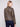 Sophisticated faux leather design with a contemporary lapel collar by Charlie B.