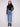 Medium blue jeans with a straight fit and wide cuffs, featuring a comfortable stretch denim fabric for everyday wear by Charlie B.