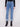 Blue cropped jeans with wide cuffs, designed in a regular rise and classic five-pocket style for versatile looks by Charlie B.