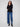 Chic black sweater with wide cuffs and button details at the sleeves, offering a sophisticated touch to your wardrobe by Charlie B.