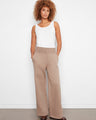 These pants feature a wide leg design, perfect for a relaxed yet stylish look. Made from a cotton blend by Charlie B.