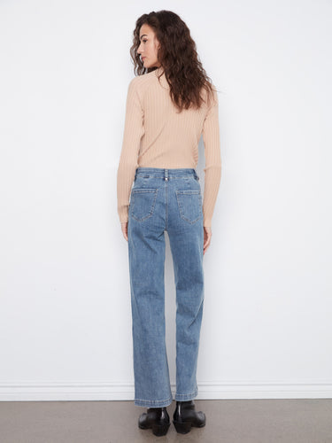 Designed with back patch pockets, these jeans combine style and functionality effortlessly by Charlie B.