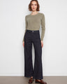 These jeans feature an extra-wide leg design, perfect for a bold statement. Crafted from stretch denim for comfort by Charlie B.