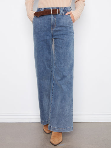 Crafted in stretch denim, these jeans ensure comfort and flexibility without compromising on style by Charlie B.