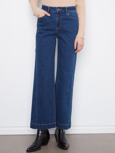 Ankle length denim adds a chic touch to these jeans, making them versatile for any occasion. Designed by Charlie B.