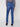 Jeans coupe semi-évasée avec ourlet asymétrique effrangé - Jean Bleu
