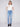 Bootcut Jeans with Asymmetrical Hem - Light Blue - Charlie B Collection Canada - Image 1