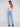 Bootcut Jeans with Asymmetrical Hem - Light Blue - Charlie B Collection Canada - Image 6