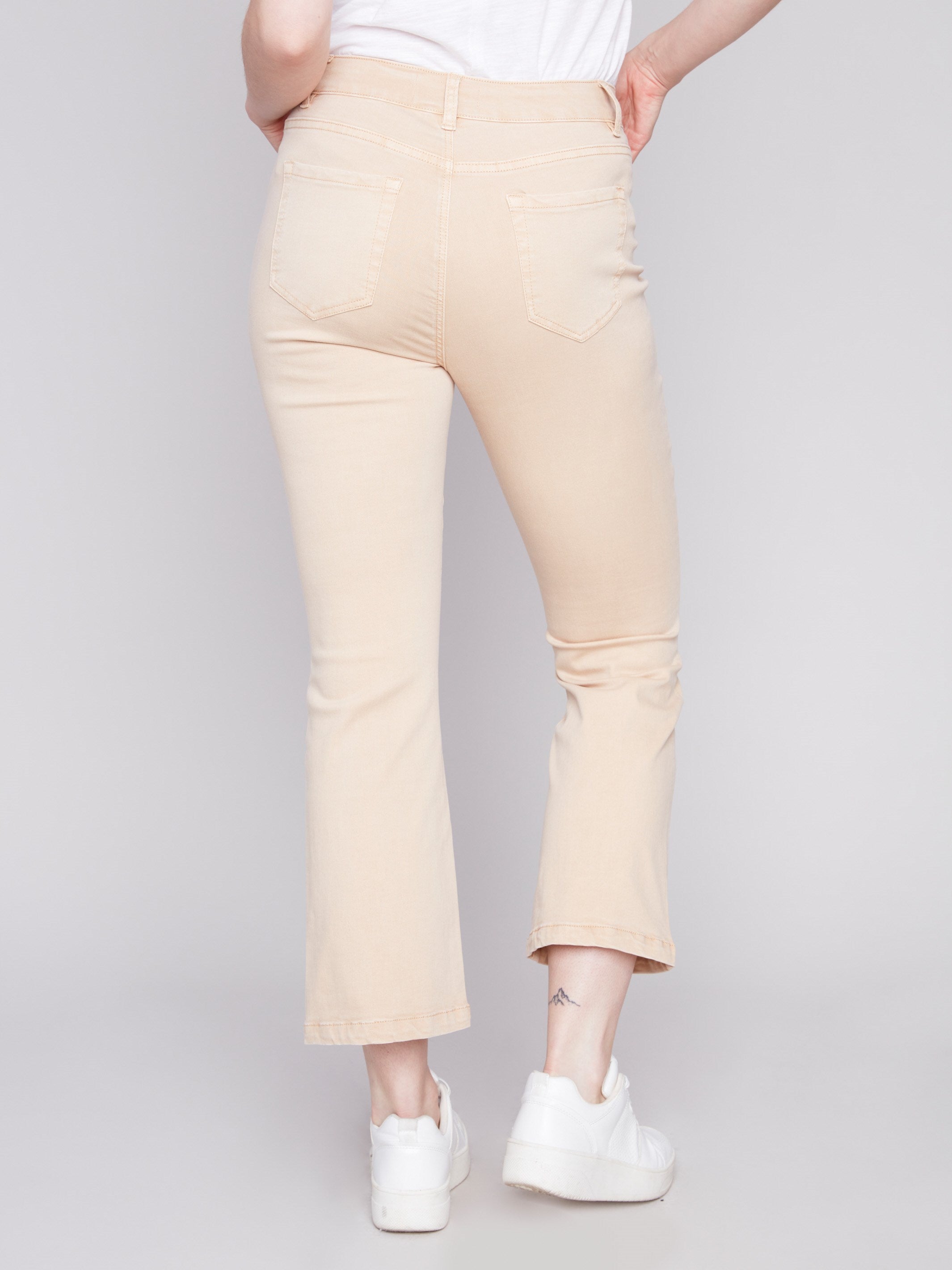 Bootcut Stretch Twill Pants - Corn - Charlie B Collection Canada - Image 3