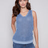 Cold-Dye Knit Cami - Denim - Charlie B Collection Canada - Image 1