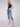 Cropped Bootcut Jeans with Asymmetrical Hem - Medium Blue - Charlie B Collection Canada - Image 4