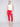 Cropped Bootcut Twill Pants with Asymmetrical Hem - Cherry - Charlie B Collection Canada - Image 4