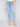 Cropped Jeans with Embroidered Fringed Hem - Light Blue - Charlie B Collection Canada - Image 2