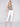 Cropped Twill Pants with Zipper Detail - White - Charlie B Collection Canada - Image 1