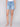 Cuffed Hem Denim Shorts - Light Blue - Charlie B Collection Canada - Image 3