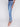 Embroidered Bootcut Jeans with Front Slits - Medium Blue - Charlie B Collection Canada - Image 3