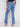 Embroidered Bootcut Jeans with Front Slits - Medium Blue - Charlie B Collection Canada - Image 4