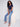 Embroidered Bootcut Jeans with Front Slits - Medium Blue - Charlie B Collection Canada - Image 7
