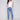 Embroidered Hem Jeans - Medium Blue - Charlie B Collection Canada - Image 1