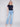Flare Jeans with Decorative Buttons - Light Blue - Charlie B Collection Canada - Image 1