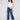 Flared Jeans with Raw Edge - Indigo - Charlie B Collection Canada - Image 1