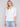 Half-Button Embroidered Cotton Blouse - White - Charlie B Collection Canada - Image 4