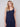 Long Sleeveless Cotton Eyelet Dress - Navy - Charlie B Collection Canada - Image 3