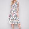 Long Sleeveless Cotton Ruffle Dress - Floral - Charlie B Collection Canada - Image 1