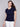 Organic Cotton Slub Knit T-Shirt - Navy - Charlie B Collection Canada - Image 5