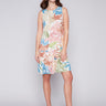 Printed Dress with Bottom Ruffle - Island - Charlie B Collection Canada - Image 1