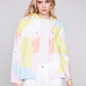 Printed Linen Duster Jacket - Graffiti - Charlie B Collection Canada - Image 1