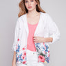 Printed Linen Duster Jacket - Maui - Charlie B Collection Canada - Image 1